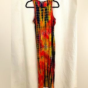 Fashion Nova Maxi dress. Large Tie Dye